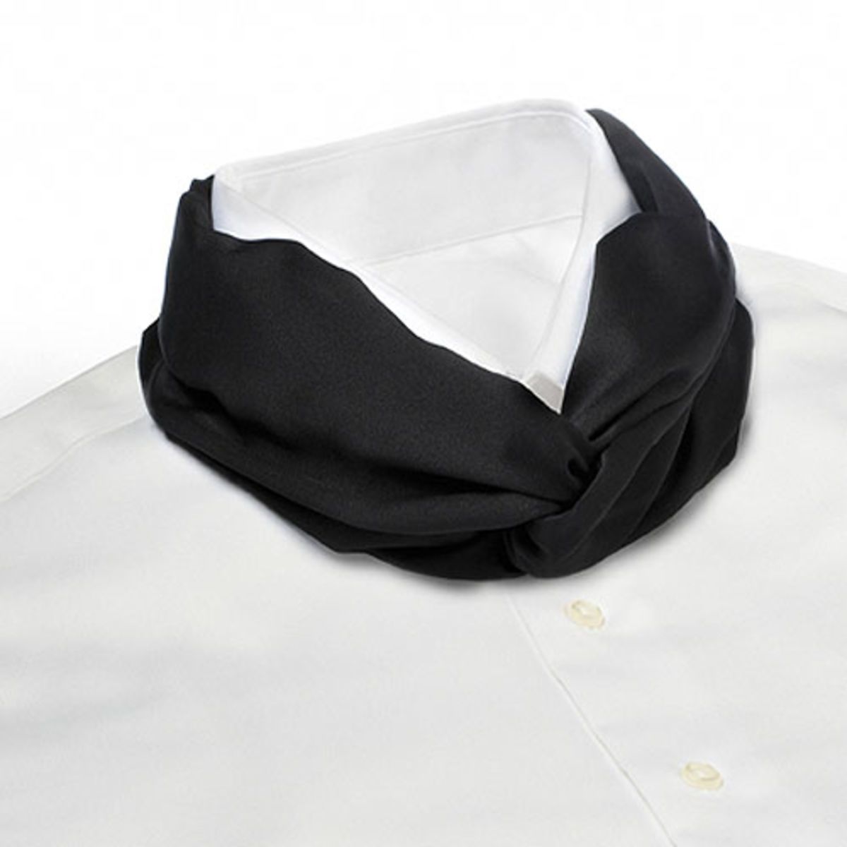 Black Banded Knot Scarf