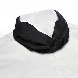 Black Banded Knot Scarf