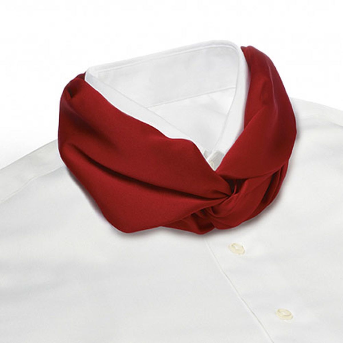 Red Banded Knot Scarf