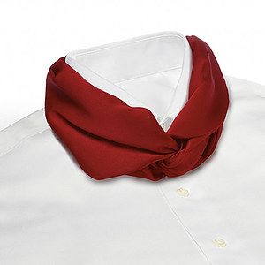 Red Banded Knot Scarf