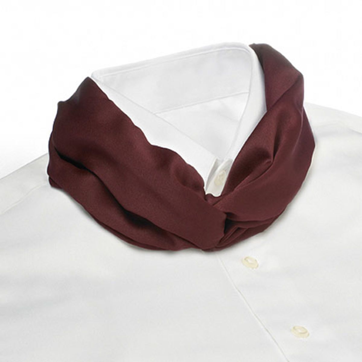Maroon Banded Knot Scarf