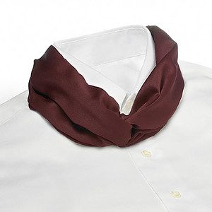 Maroon Banded Knot Scarf