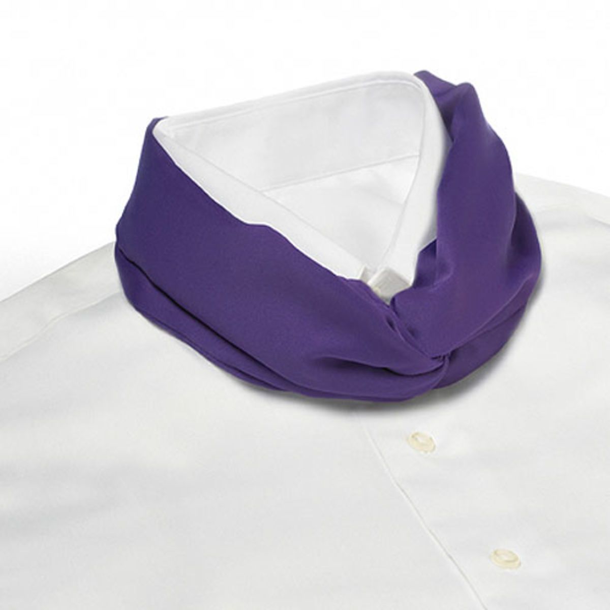 Purple Banded Knot Scarf