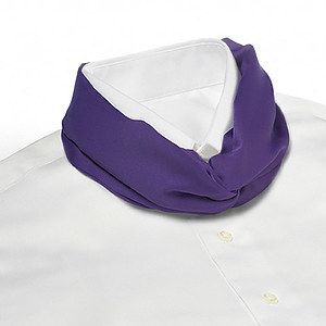 Purple Banded Knot Scarf