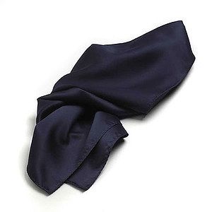 Navy Blue Polyester Satin Scarf - 30"x30"