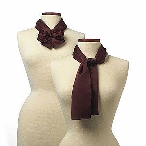 Maroon Polyester Satin Scarf - 8"x45"