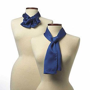 Royal Blue Polyester Satin Scarf - 8"x45"
