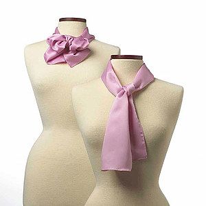 Pink Polyester Satin Scarf - 8"x45"