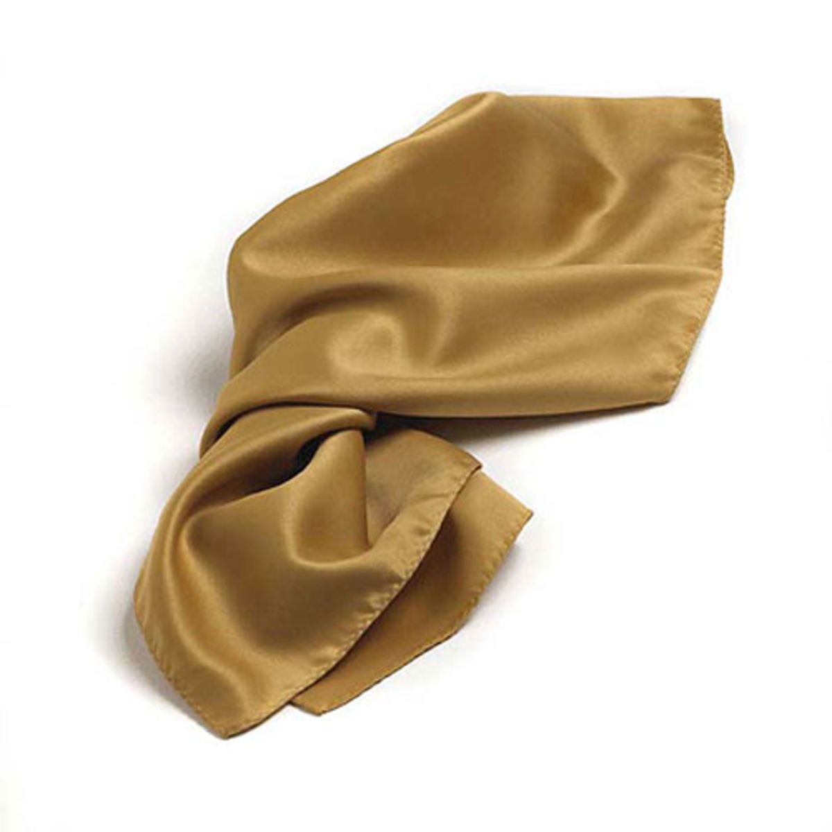 Vegas Gold Polyester Satin Scarf - 30"x30"
