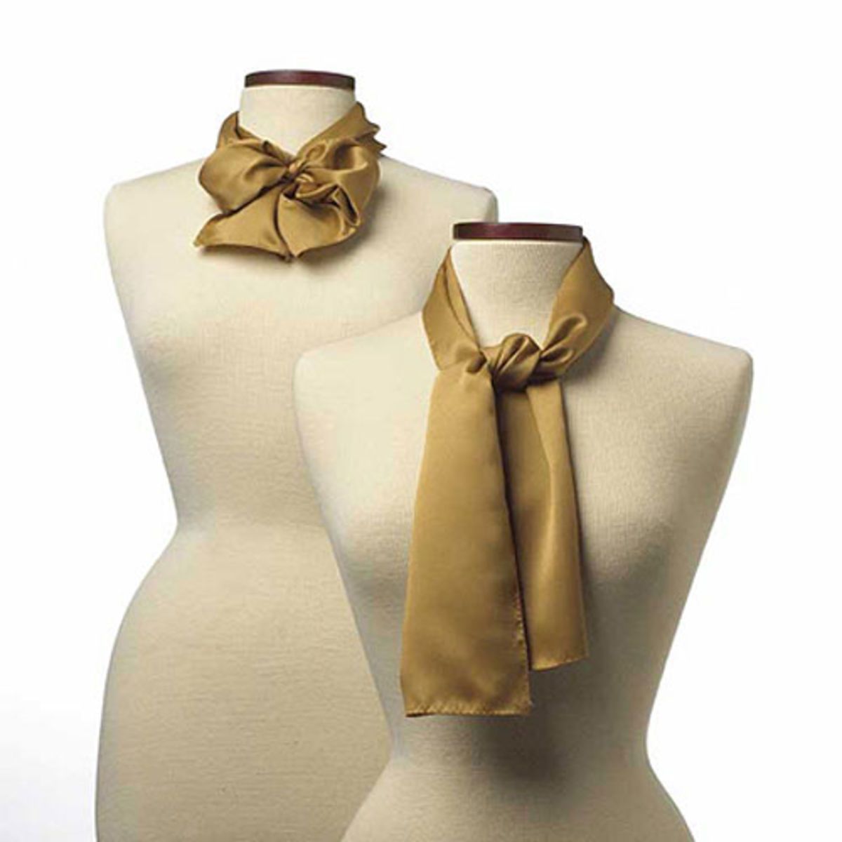 Vegas Gold Polyester Satin Scarf - 8"x45"