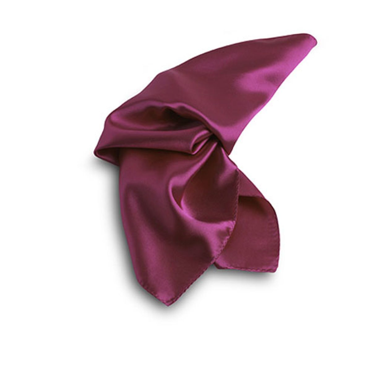 Fuchsia Polyester Satin Scarf - 30"x30"