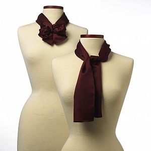 Maroon Silk 10" x 54" Scarf