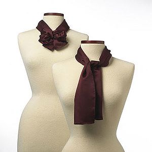 Maroon Silk Scarf - 8"x45"