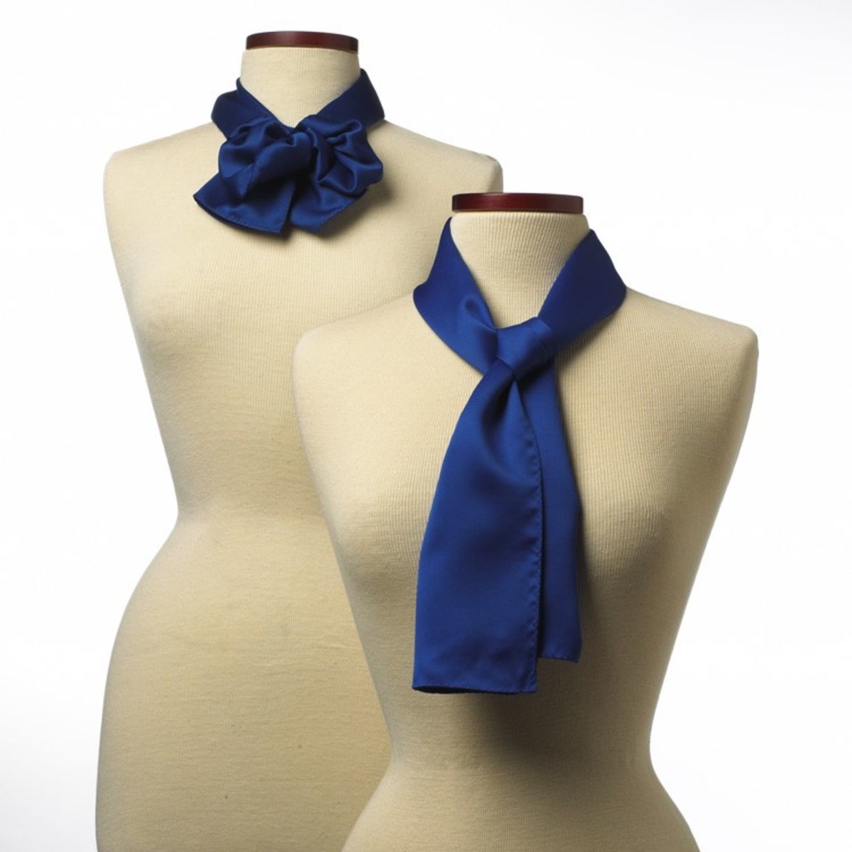 Royal Blue Silk 10" x 54" Scarf