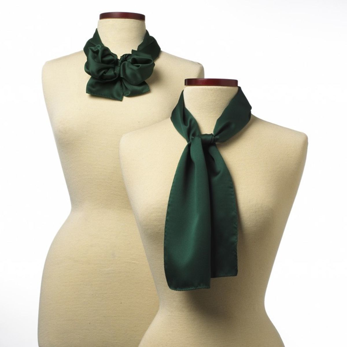 Hunter Green Silk 10" x 54" Scarf