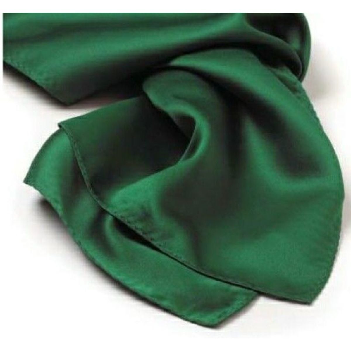 Kelly Green Silk Scarf - 10"x54"