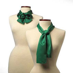 Kelly Green Silk Scarf - 8"x45"