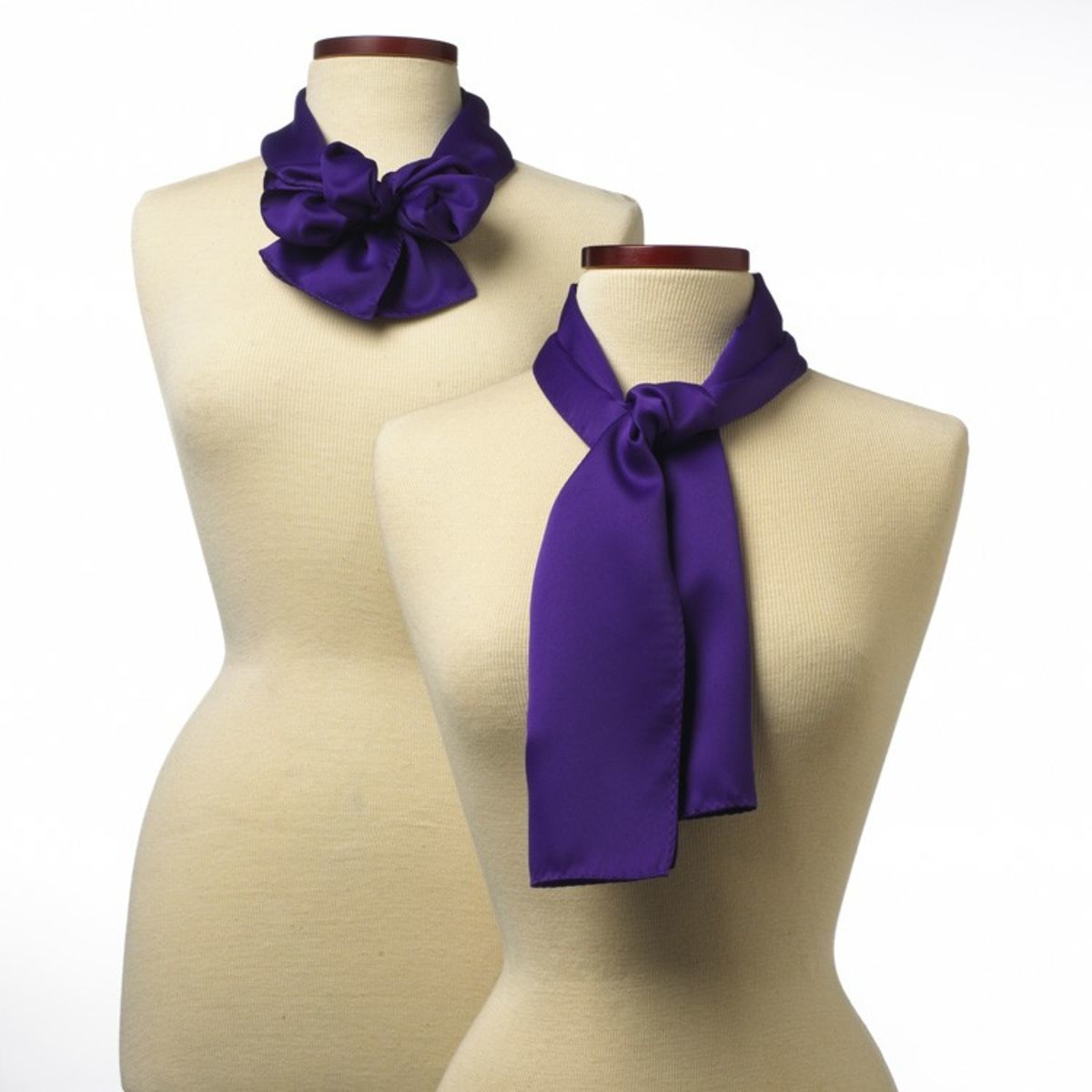 Purple Silk 10" x 54" Scarf