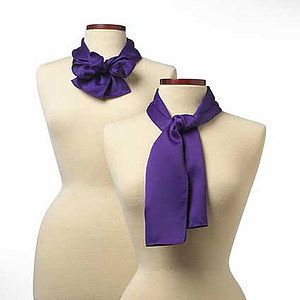 Purple Silk Scarf - 8"x45"