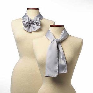 Light Gray Silk Scarf - 8"x45"