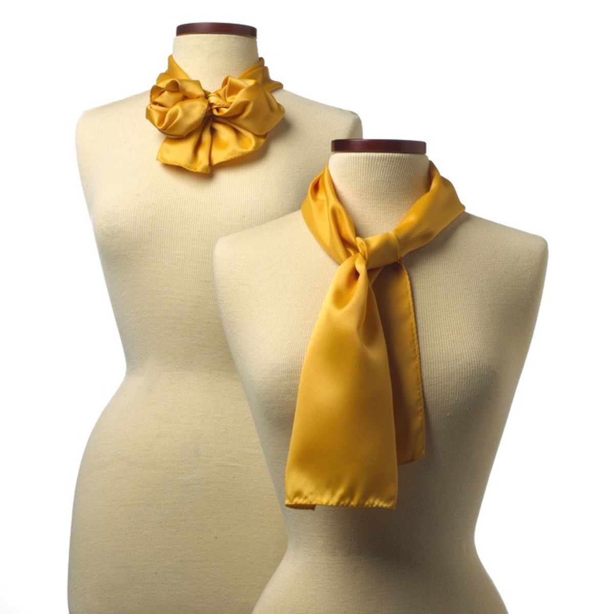 Gold Silk 10" x 54" Scarf