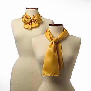 Gold Silk Scarf - 8"x45"