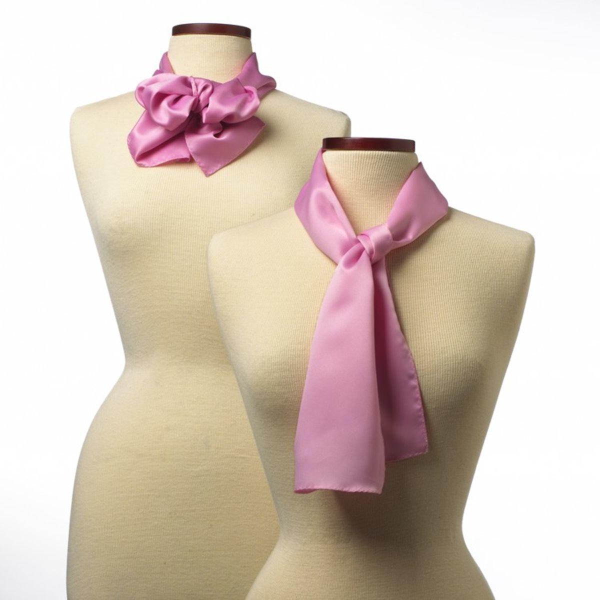 Pink Silk 10" x 54" Scarf