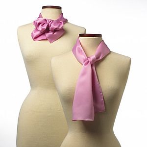Pink Silk 10" x 54" Scarf