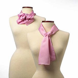 Pink Silk Scarf - 8"x45"