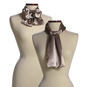 Champagne Beige Silk 10" x 54" Scarf