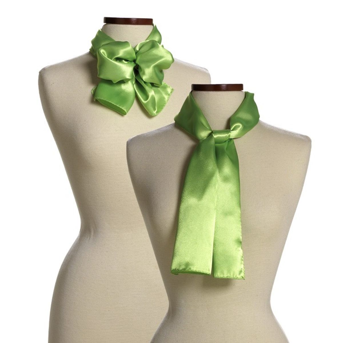 Lime Green Silk 10" x 54" Scarf