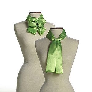 Lime Green Silk Scarf - 8"x45"
