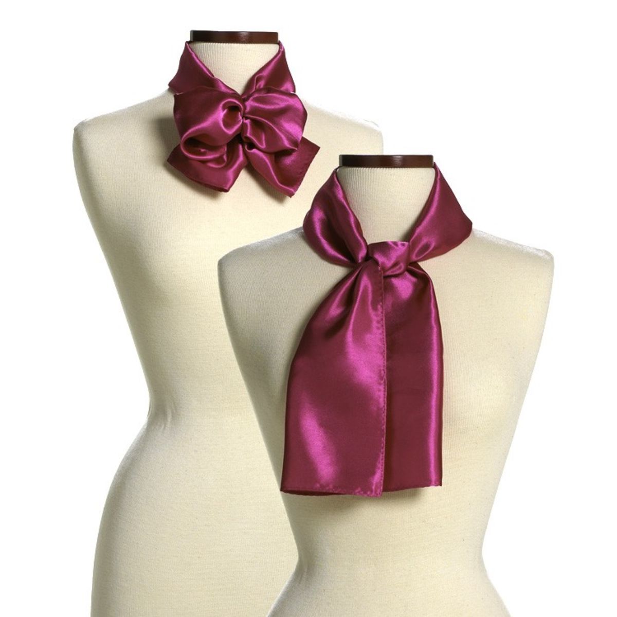 Fuchsia Silk 10" x 54" Scarf