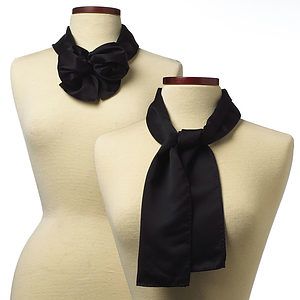 Black Silk Scarf - 10"x54"