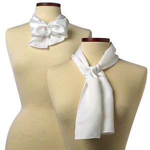 Discontinued - White Silk Scarf 30" x 30"