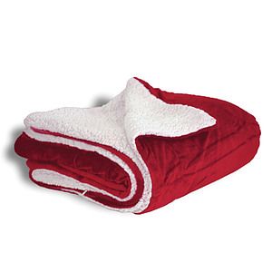 Sherpa Throw Blanket - Red