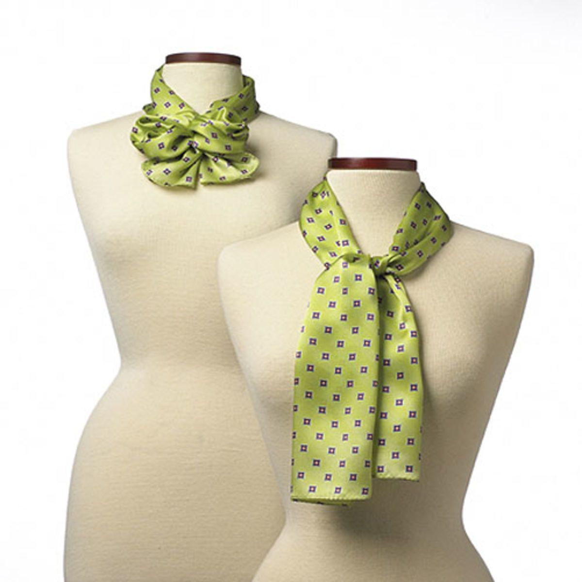 Lime Green Vasari Polyester Scarf - 8"x45"