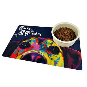 Pet Bowl Mat - Full Color