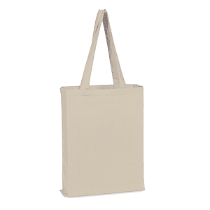 Canvas Tote Bag w/ Matching Fabric Handles
