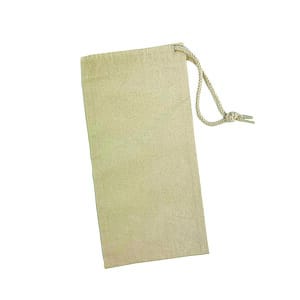 Natural Cotton Canvas Wine Bag w/ Full Color Imprint