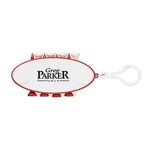 10 Piece Golf Tee Set Keychain