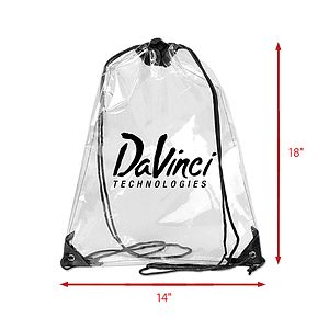 Clear Drawstring Bag