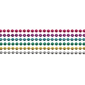 7.5 Mm Bead Necklace - Assorted Colors