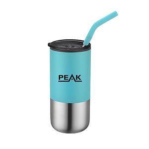 16 Oz. Double Wall Tumbler with Straw