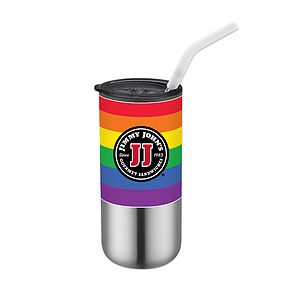 16 Oz. Double Wall Tumbler with Straw
