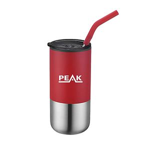 16 Oz. Double Wall Tumbler with Straw