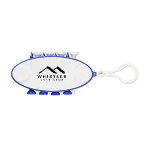 10 Piece Golf Tee Set Keychain