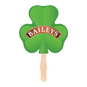 Shamrock Shaped Hand Fan