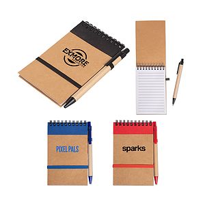 Kraft Jotter with Pen