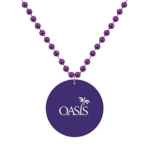 Medallion Bead Necklace w/ Medallion